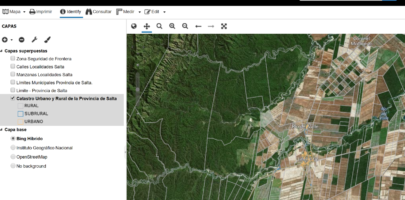 Actualización: Capa SIG Catastro Urbano y Rural de Salta