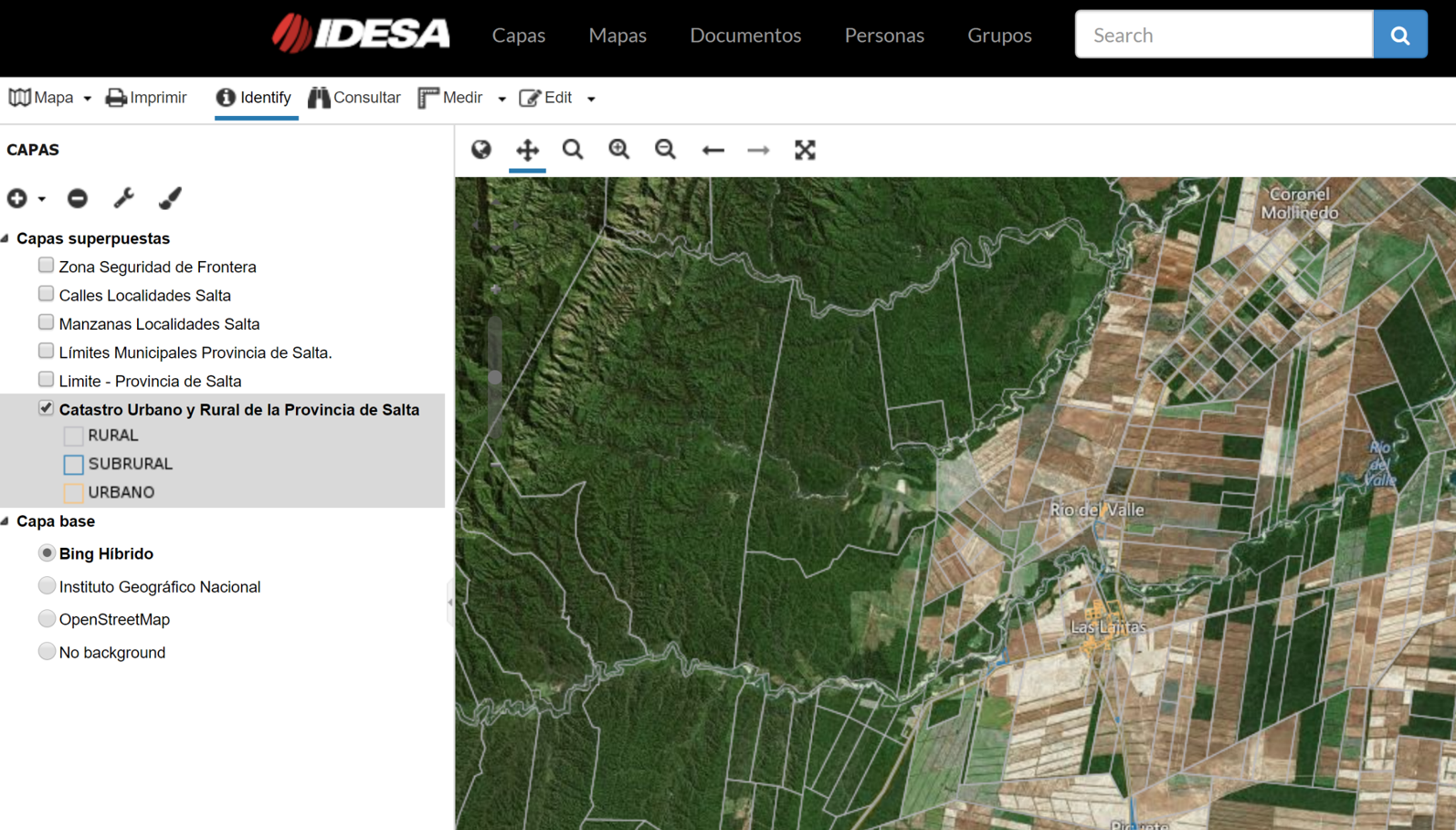 Actualización: Capa SIG Catastro Urbano y Rural de Salta