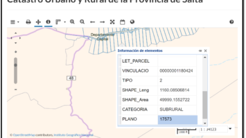 Actualización: Capa SIG Catastro Urbano y Rural de Salta