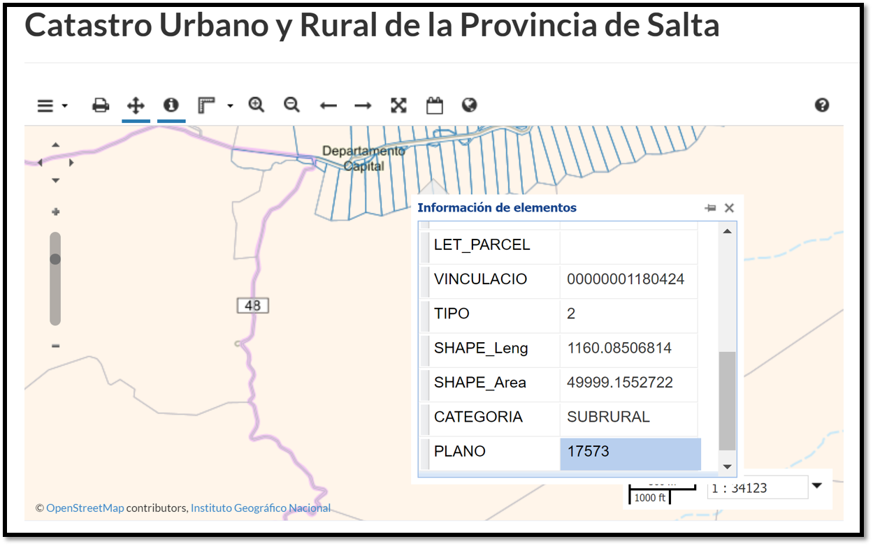 Actualización: Capa SIG Catastro Urbano y Rural de Salta