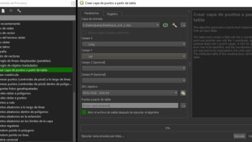 Como crear una capa de puntos a partir de una tabla (de Excel a QGIS 3.X)