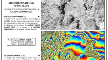 Producto SAOCOM para medir la actividad de los volcanes