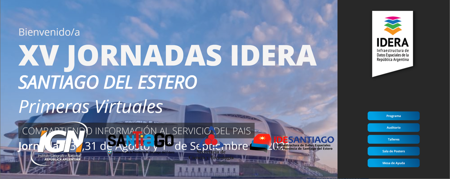 XV JORNADAS IDERA – COMPARTIENDO INFORMACIÓN AL SERVICIO DEL PAIS