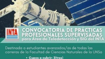 Convocatoria de Prácticas Profesionales Supervisadas para Áreas de Teledetección y SIG